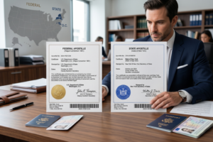 What Is the Difference Between a Federal Apostille and a State Apostille