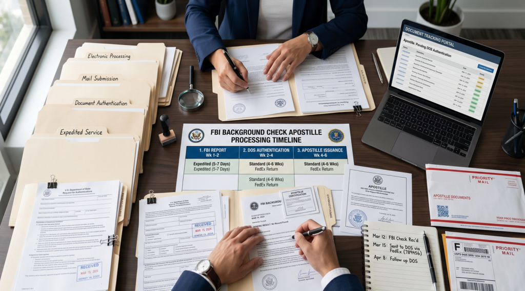 Typical Processing Time for FBI Background Check Apostille